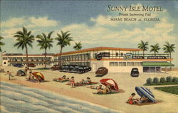 Sunny Isle Motel, 16525 Collins Avenue Postcard