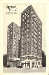 Spruce Hotel, 13th & Spruce Sts Postcard