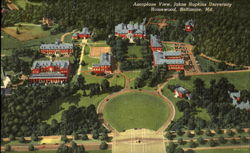 Aeroplane View Johns Hopkins University, Homewood Baltimore, MD Postcard Postcard