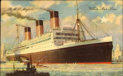 R. M. S. Majestic White Star Line Postcard