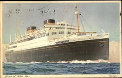 Cunard White Star Georgia Boats, Ships Postcard Postcard
