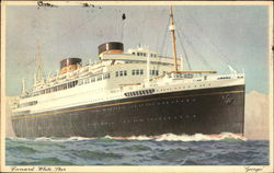 Cunard White Star Georgia Boats, Ships Postcard Postcard