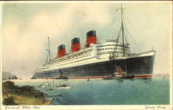 Cunard White Star Queen Mary Postcard