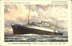 Holland America Line Postcard