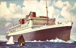 SS President Hoover Postcard