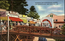 Boardwalk And Winnipesaukee Gardens Postcard
