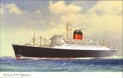 Cunard R. M. S. Sylvania Postcard