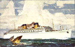 SS Matsonia Postcard