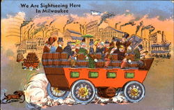 We Are Sightseeing Here In Milwaukee Postcard