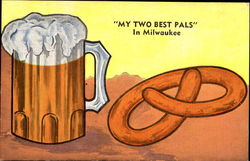 My Two Best Pals Postcard