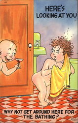 Here's Looking At You Postcard