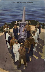 Gun Crew In Victory Formation Postcard