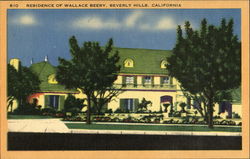 Residence Of Wallace Beery Postcard