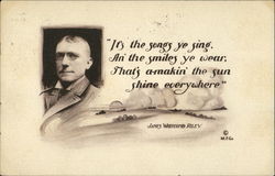 James Whitcomb Riley Men Postcard Postcard