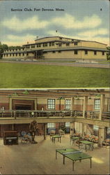 Service Club Fort Devens, MA Postcard Postcard