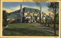 Residence Of Fanny Brice Postcard