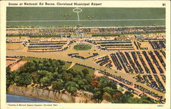Scene At National Air Races Postcard