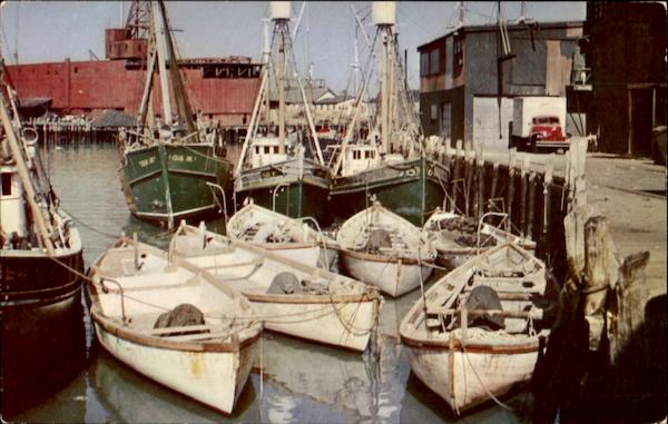Part Of Gloucester's Famous Fishing Fleet Massachusetts