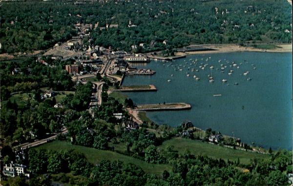 Aerial View Hingham Harbor Massachusetts