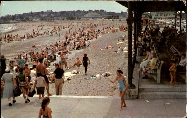 Watching The Bathers Revere Beach Massachusetts