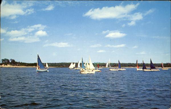 Sailing Off Wing's Neck Pocasset Massachusetts