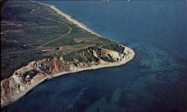 Aerial View Of The Gay Head Clay Cliffs Martha's Vineyard Massachusetts