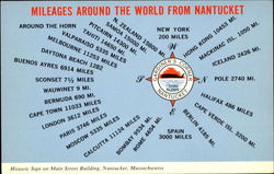 Historic Sign On Main Street Building Postcard