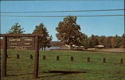 Hampton Ponds State Park, Route 202 Westfield Postcard