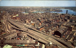 Panoramic View Of The New Boston Arterial Highway Postcard