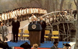 Concord Bicentennial Celebration, Gerald Ford Massachusetts Presidents Postcard Postcard