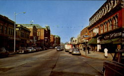 Main Street Milford, MA Postcard Postcard