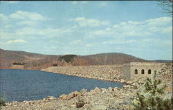 The Winsor Dam, Quabbin Reservoir Scenic, MA Postcard Postcard