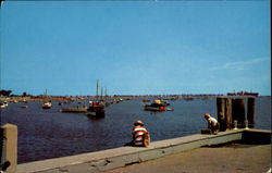 Yachts In The Harbor Scituate, MA Postcard Postcard