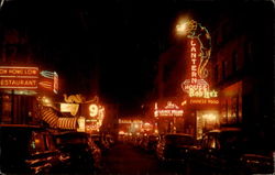 Chinatown At Night Postcard
