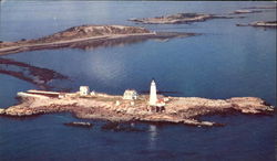 Boston Lighthouse, Boston Harbor Massachusetts Postcard Postcard