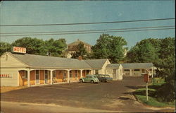 Colonial Motel, 85-A Samoset Street Route 44, Near Plymouth Center Massachusetts Postcard 