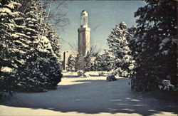 Carillon Tower In Winter Postcard