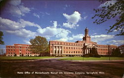 Home Office Of Massachusetts Mutual Life Insurance Company Postcard