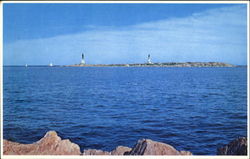 Famous Twin Lights Postcard