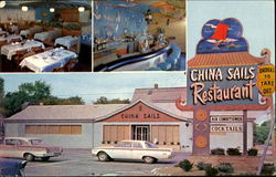 China Sails Restaurant Salem, MA Postcard Postcard