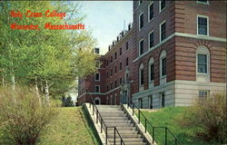 Holy Cross College Worcester, MA Postcard Postcard