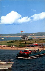 View From Edgartown Pier Massachusetts Postcard Postcard