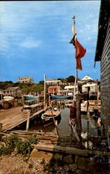 Menemsha Harbor Martha's Vineyard, MA Postcard Postcard