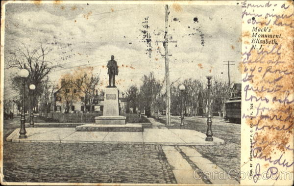 Mack's Monument Elizabeth New Jersey
