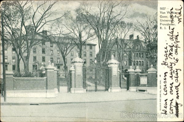 Van Wilkie Gates, Brown University Providence Rhode Island