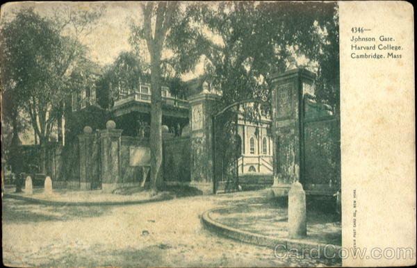 Johnson Gate, Harvard College Cambridge Massachusetts