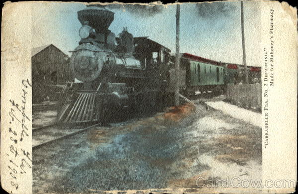 Carrabelle Fla. No. 2 Departing Trains, Railroad
