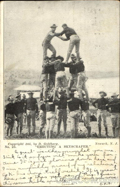 Erecting A Skyscraper Newark New Jersey