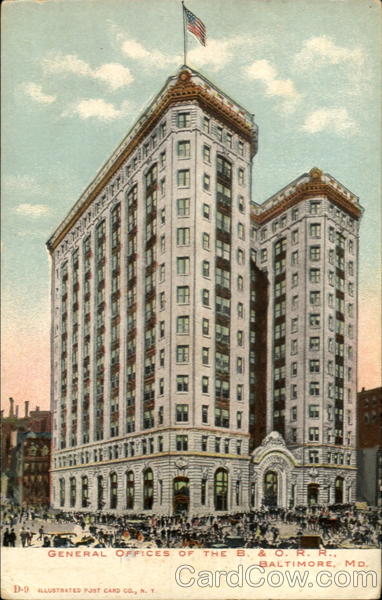 General Offices Of The B. & O. R. R Baltimore Maryland