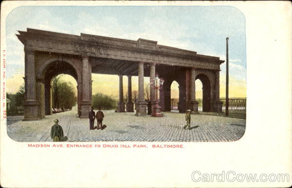 Madison Ave. Entrance To Druid Hill Park Baltimore Maryland